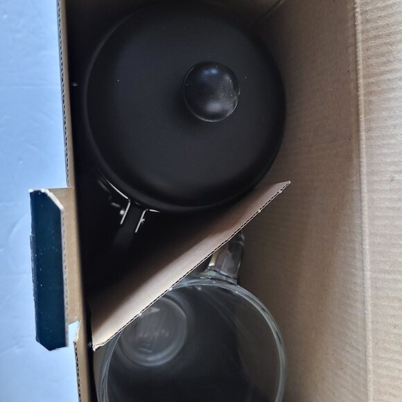 BODUM FRENCH PRESS CAFFETTIERA COFFEE SET WITH TWO GLASS MUGS- NEW IN BOX - Picture 6 of 12